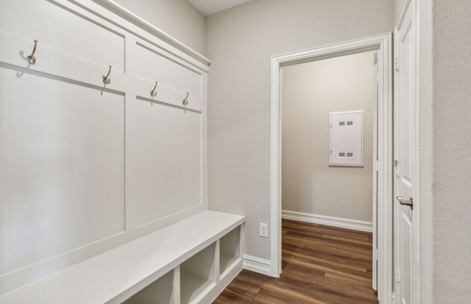 Spacious mud room