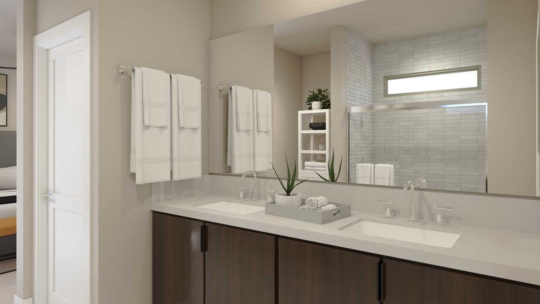 Primary Bath | Holden | Rev at Eastmark | New homes in Mesa, AZ | Landsea Homes