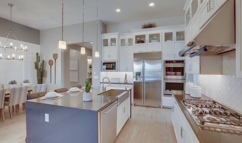 Kitchen with island