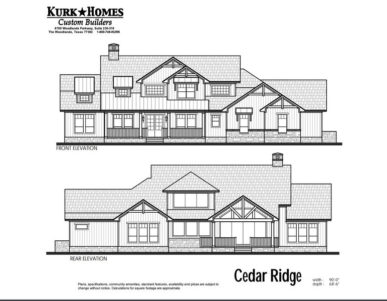 New construction Single-Family house The Cedar Ridge, 1110 Vintage Way, Canyon Lake, TX 77356 - photo