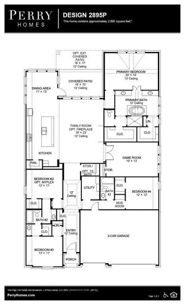 New construction Single-Family house 15223 Tree Swallow Court, Magnolia, TX 77354 Design 2895P- photo