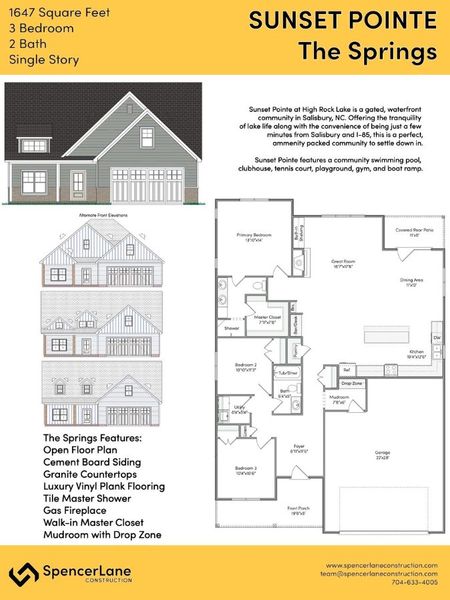 New construction Single-Family house The Springs, 522 Sunset Pointe Drive, Salisbury, NC 28146 - photo
