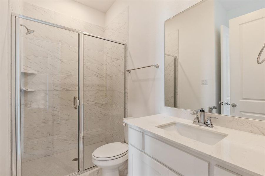 Guests will love all of the beautifully finished secondary bathrooms in our Montgomery III plan.