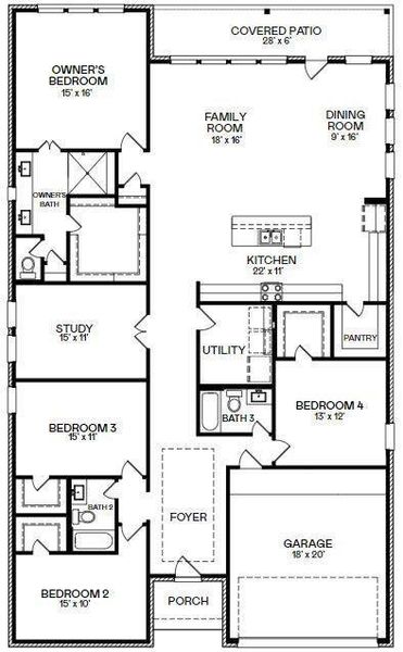 New construction Single-Family house 17870 Mcclary Cardinal Drive, Conroe, TX 77302 Melrose II- photo