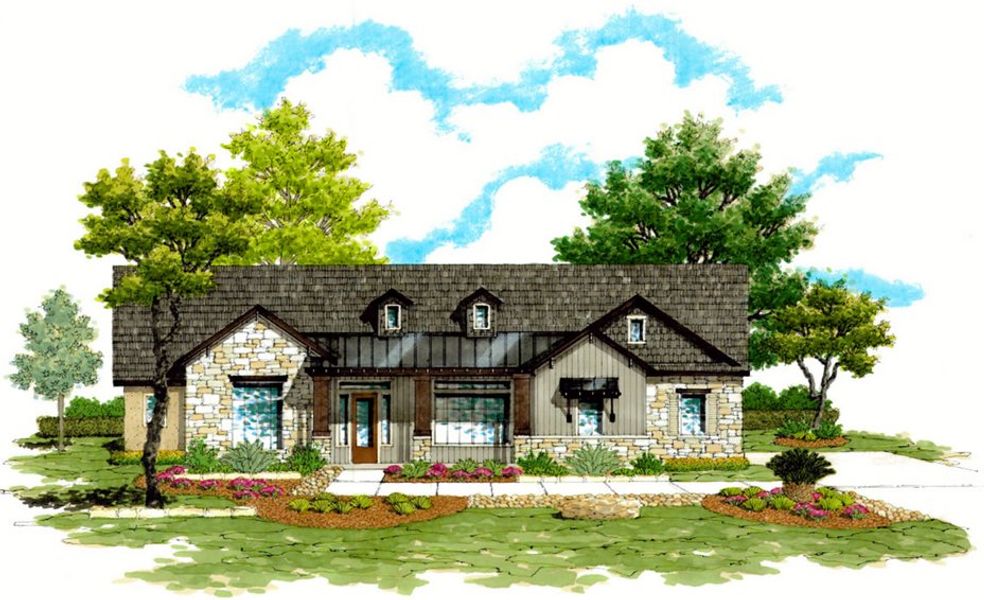 New construction Single-Family house Plan 3000, 2162 US 90 Road, Castroville, TX 78009 - photo