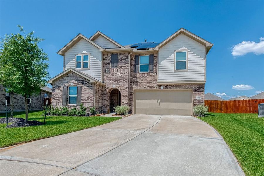 Expansive driveway