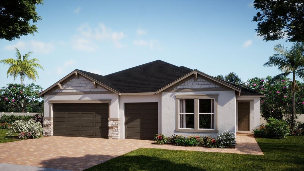 Craftsman Elevation | Longleaf | Country Club Estates | New Homes in Palm Bay, FL | Landsea Homes