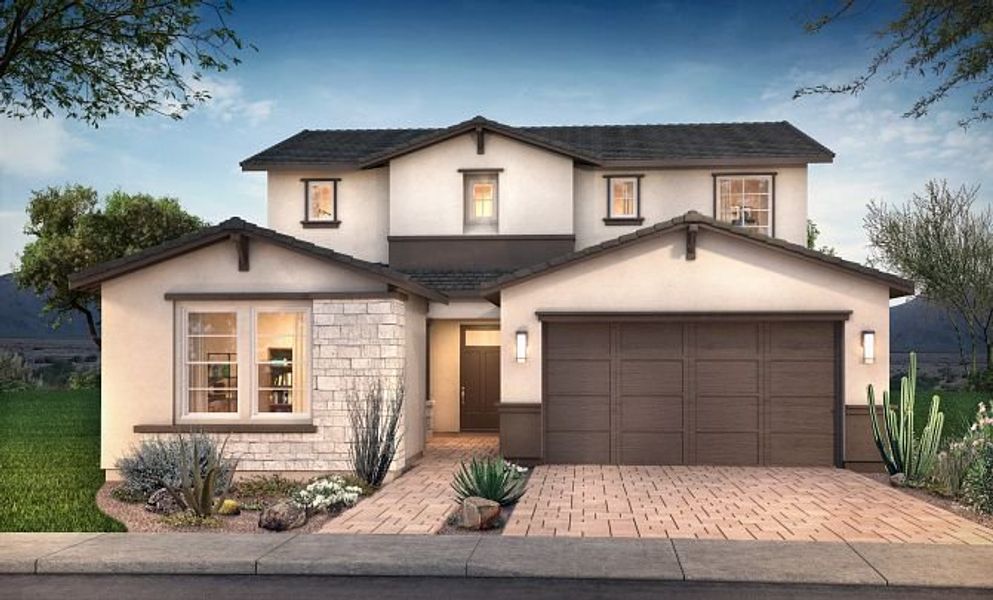 New construction Single-Family house 4016, 7427 W Hedge Hog Pl, Peoria, AZ 85383 - photo