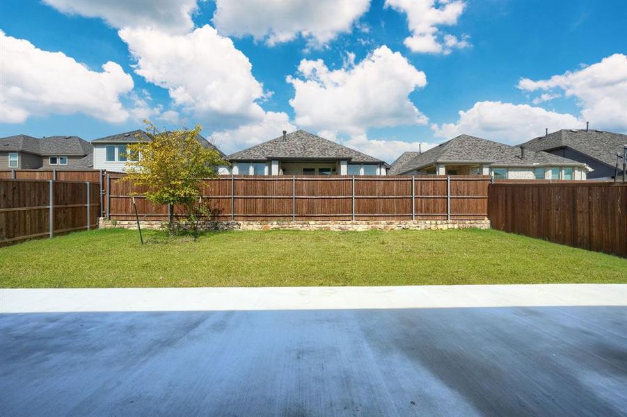 Extended concrete lanai