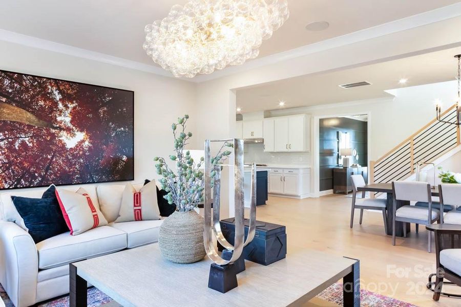 Eckley | The Knox Model Home *includes all furnishings, artwork, window treatments, TVs, rugs, and appliances (Refrigerator, Washer, and Dryer).