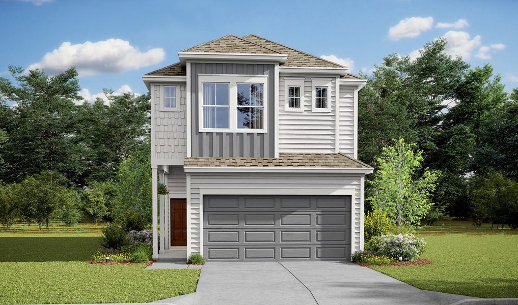 New construction Single-Family house 8811 Knoll Branch Drive, Houston, TX 77080 Naples- photo