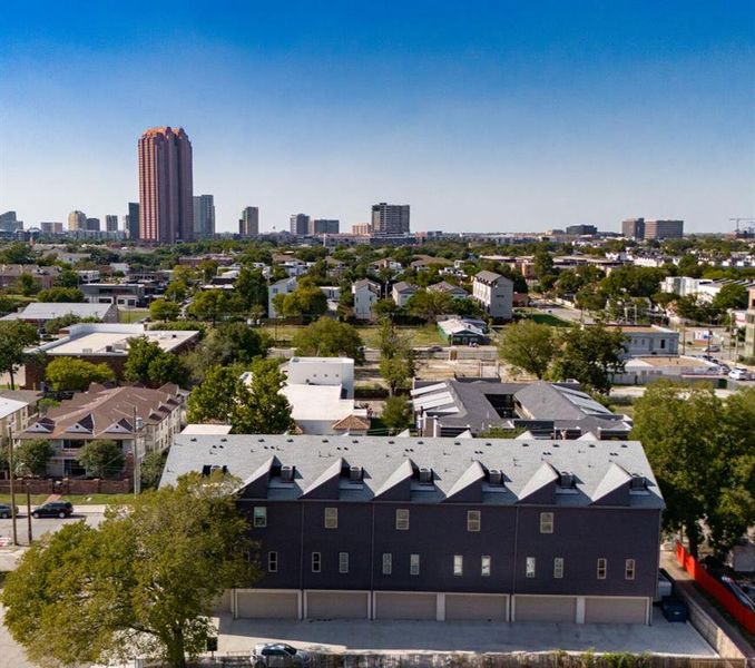 Birds eye view of property