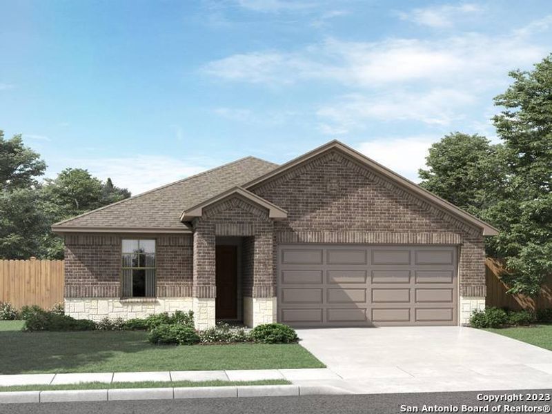 New construction Single-Family house 129 Colebrook Way, Cibolo, TX 78108 The Callaghan (830)- photo