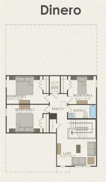 Pulte Homes, Dinero floor plan