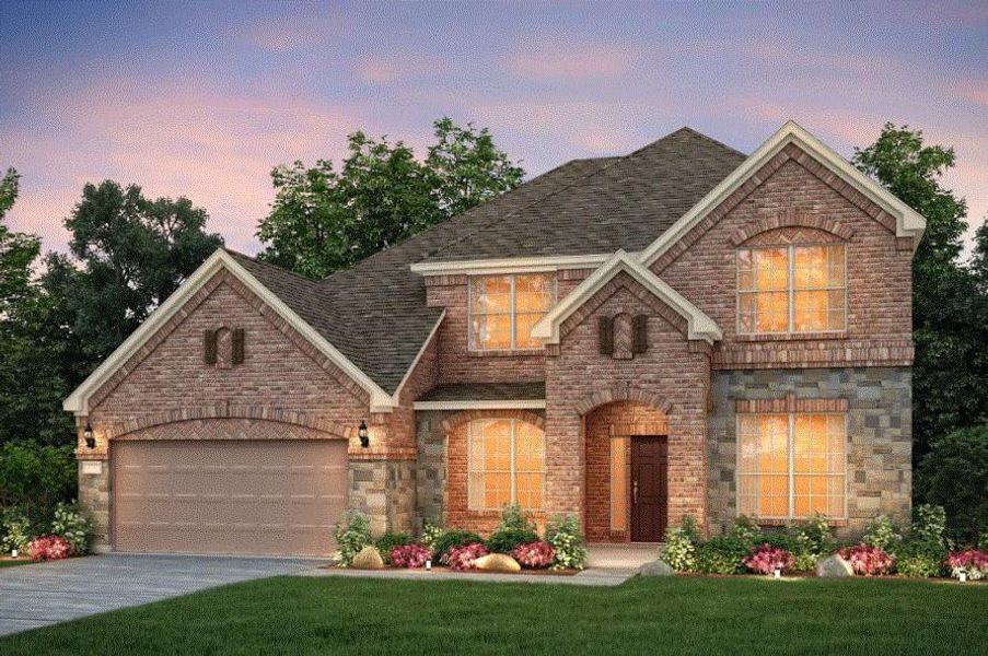 Pulte Homes, Lawson elevation D, rendering