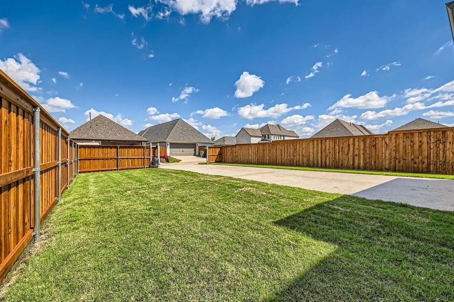 View of yard with a patio