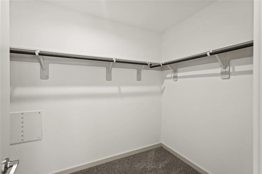 Spacious walk-in closet ideal for organizing your wardrobe and storage