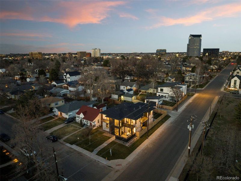 Quiet corner on one of the few non-through streets in one Denver's most desired neighborhoods.