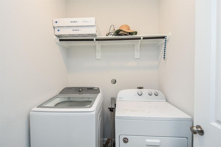 Washer and dryer included!