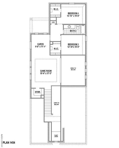 Plan 1454 2nd Floor