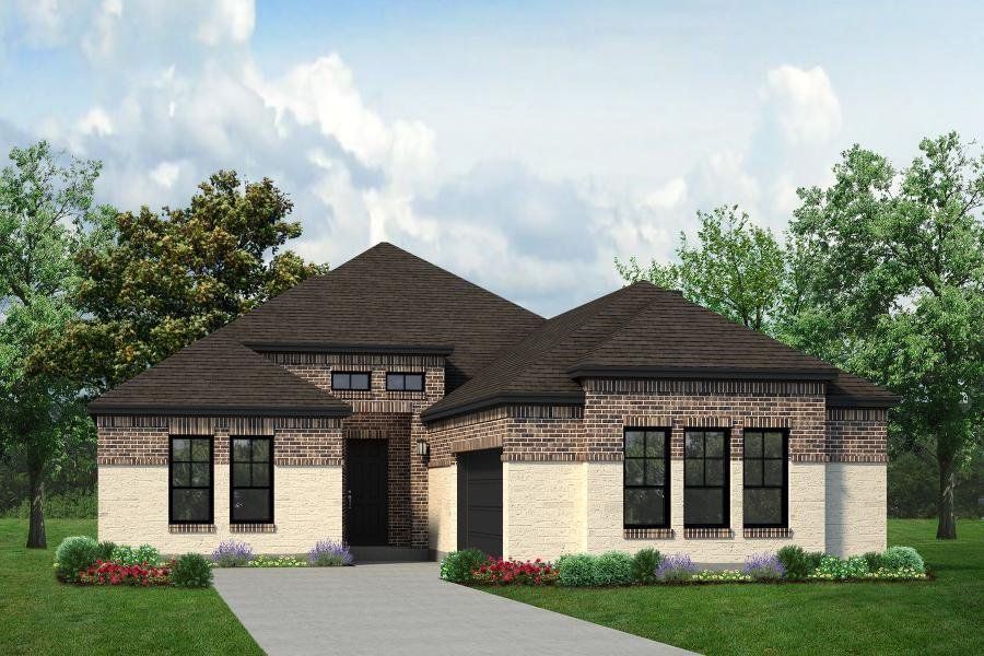 New construction Single-Family house 2357 Rams Horn Drive, Waxahachie, TX 75167 Redwood JS- photo