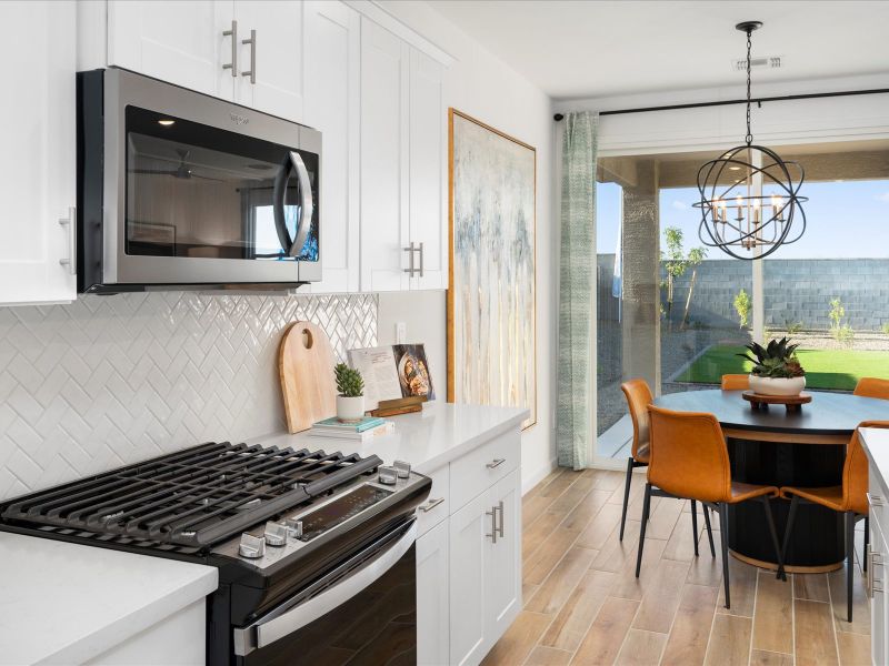 Kitchen in Arlo floorplan modeled at Abel Ranch