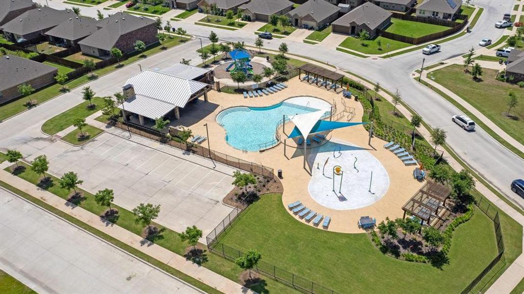 One of the Amenities centers. Clubhouse, pool, splash pad and park