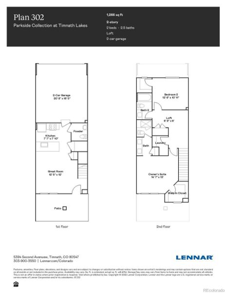 New construction Townhouse house 5503 Euclid Court, Timnath, CO 80547 302R- photo