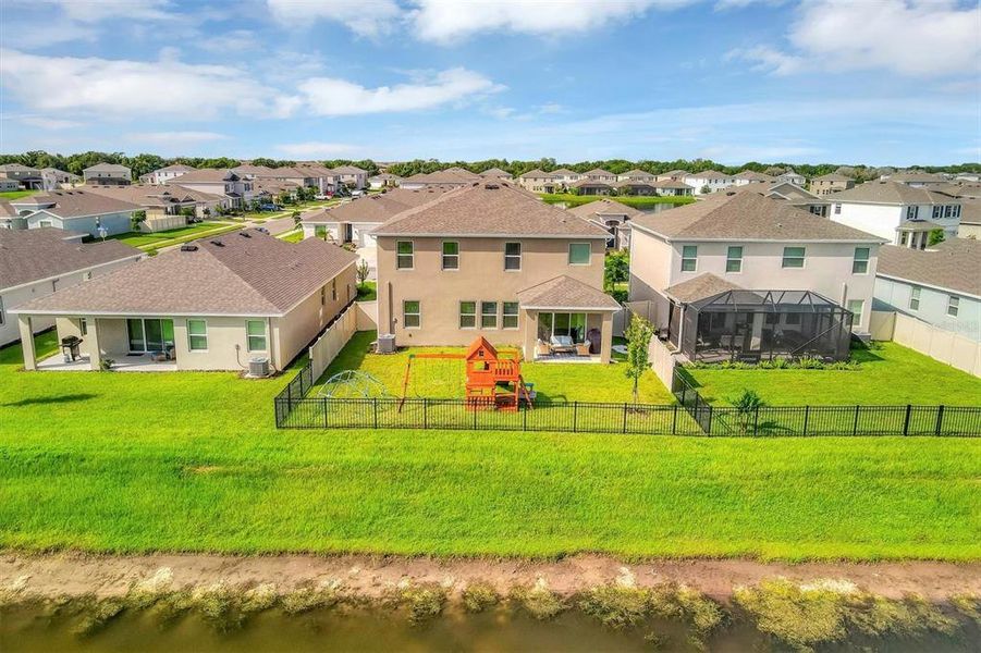 Fenced in backyard offers a great space for the kids to play or the dogs to run!