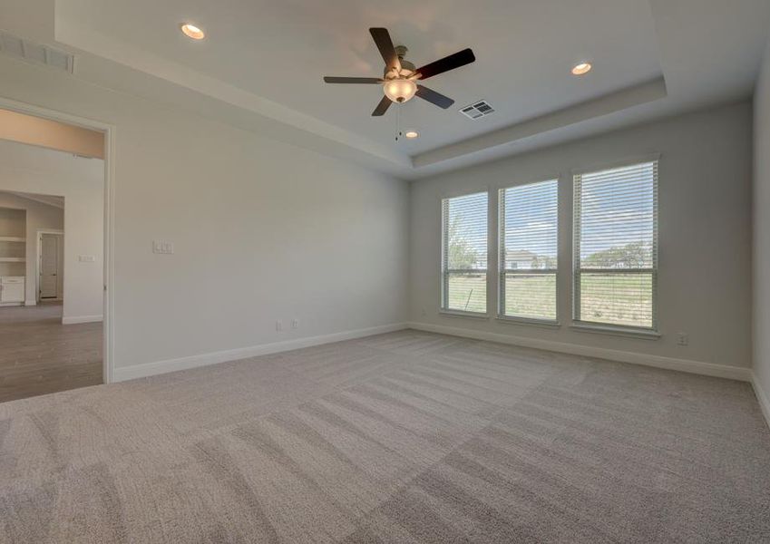 Impressive master bedroom with all the space you need for your king-size furniture.