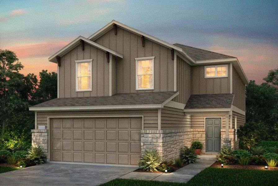 Centex Homes, Camelia elevation J, rendering