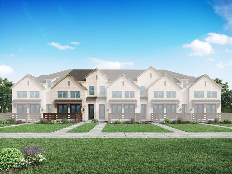 New construction Townhouse house 3745 Bel Air Boulevard, Sherman, TX 75090 Berkley Plan- photo