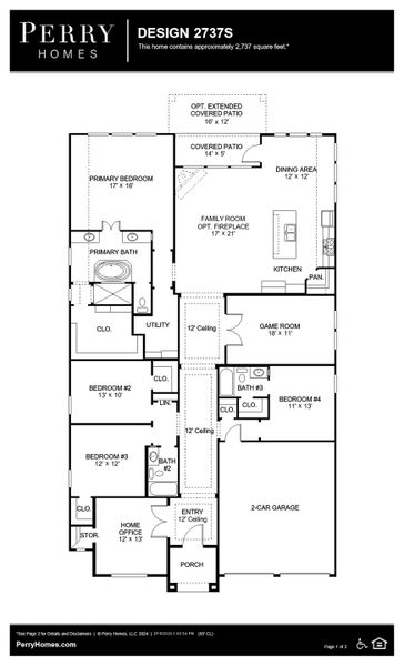 Floor Plan for 2737S