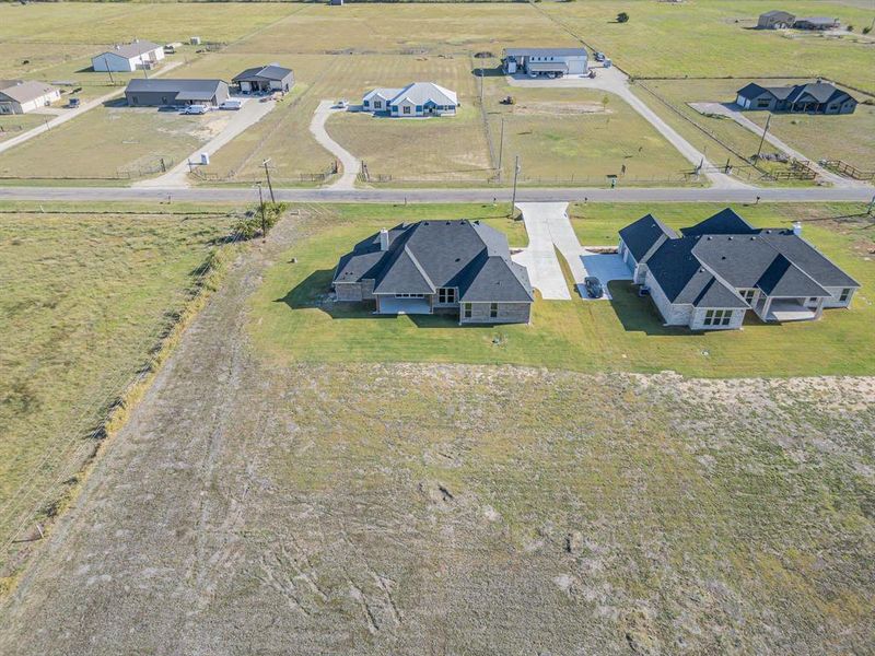 Aerial view featuring a rural view