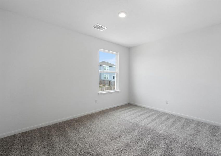 Each bedroom has spacious closets providing addition storage