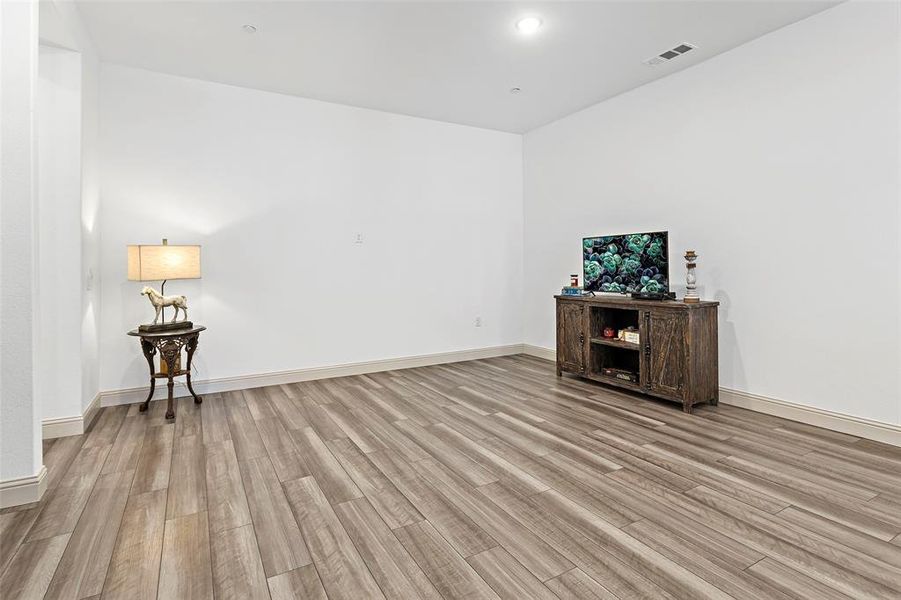 Unfurnished room featuring light hardwood / wood-style flooring