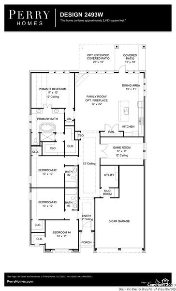 New construction Single-Family house 1819 Weinnacht, New Braunfels, TX 78132 Design 2493W- photo