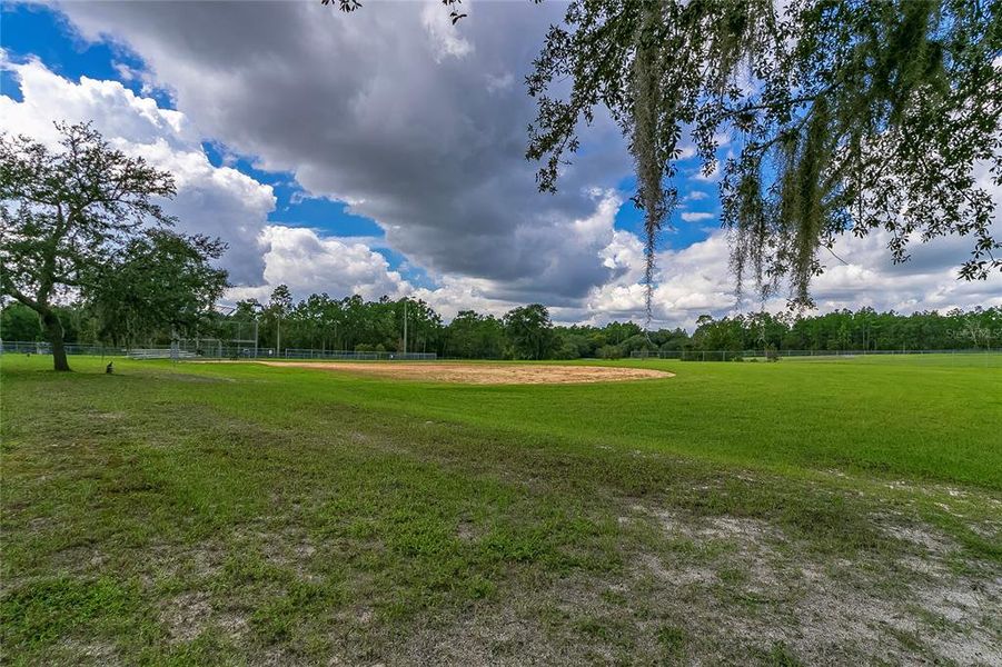 Baseball field at Secliff Park