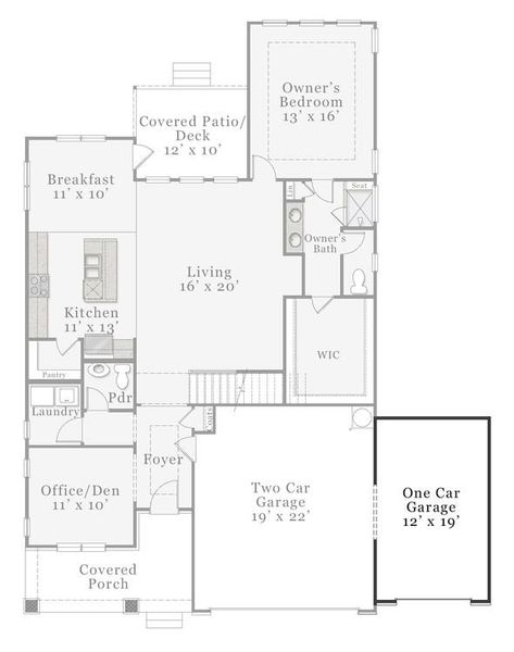 Craftsman & European Optional - 3rd Car Garage