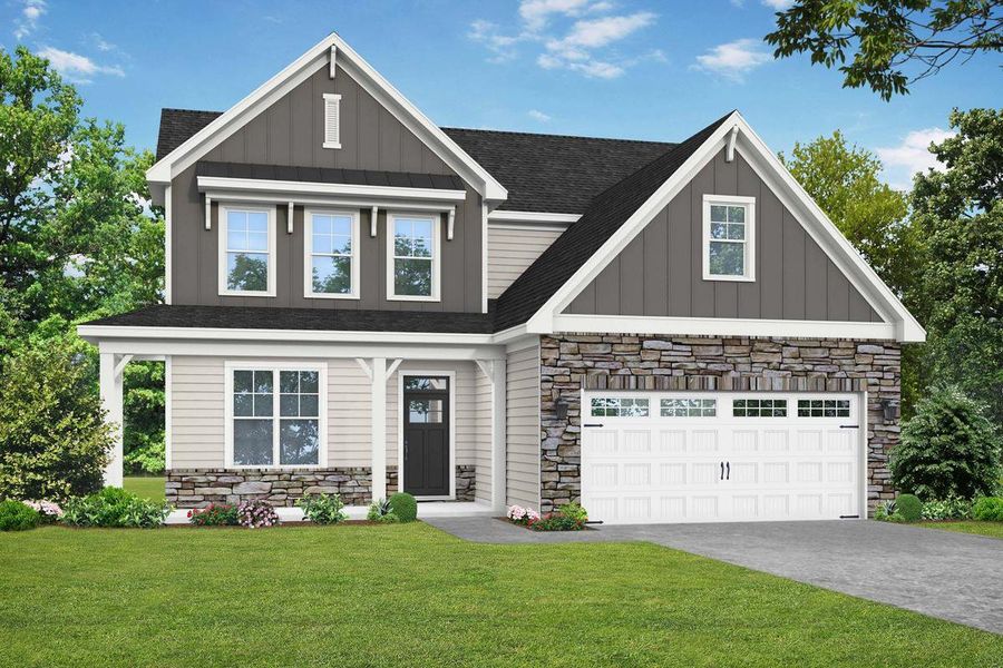 New construction Single-Family house The Ash D, 720 Glenmere Drive, Knightdale, NC 27545 - photo