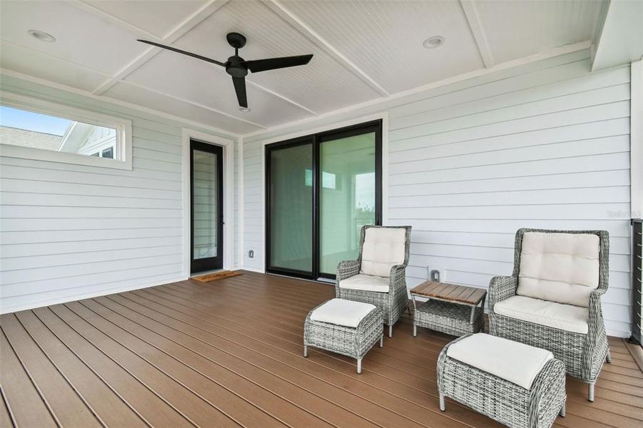 Lanai with intracoastal views on level 3.