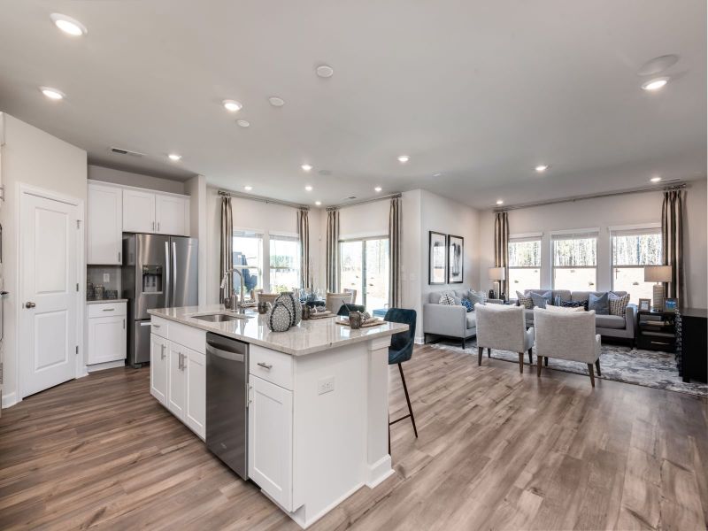 Entertain family and friends in the bright, open living space.