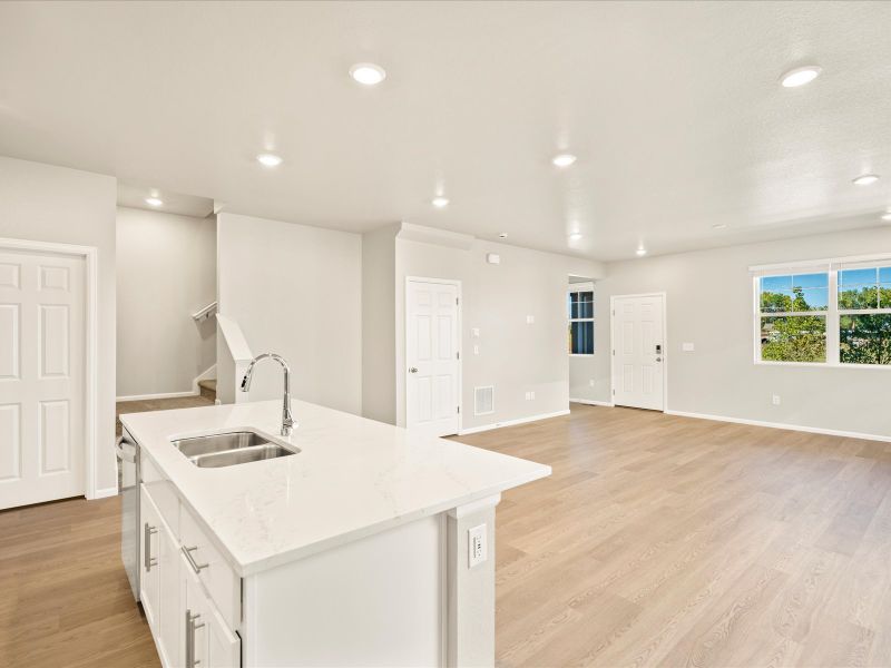 The Breckenridge floorplan interior image taken at a Meritage Homes community in Berthoud, CO.