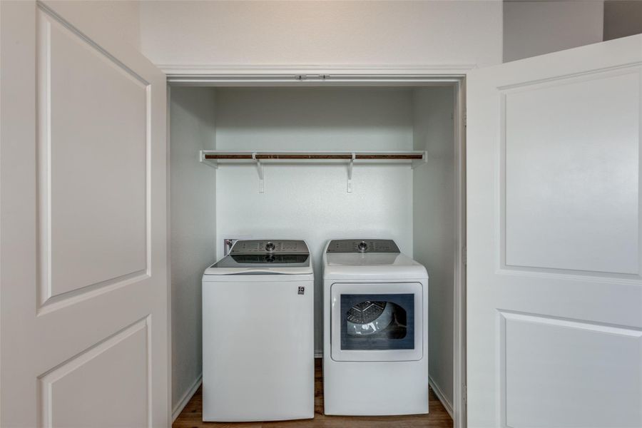 Included washer and dryer