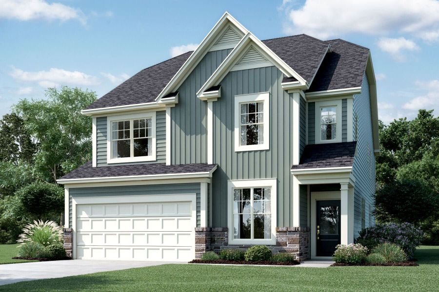 New construction Single-Family house 110 Novello Way, Holly Springs, NC 27540 Hawthorne II - Carriage Collection- photo