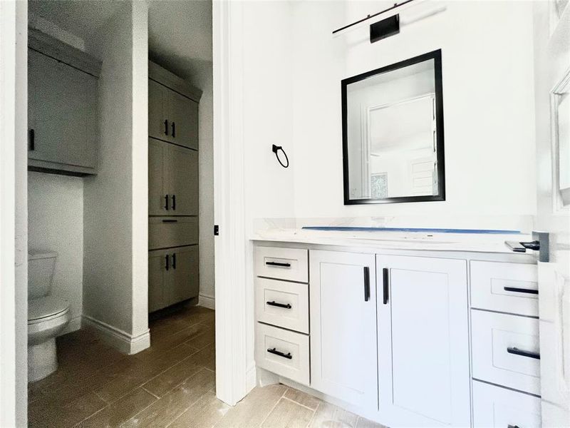 BEDROOM 3 PRIVATE SINK & VANITY.