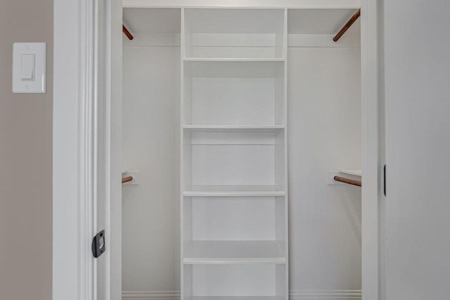 View of spacious closet