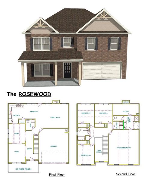 New construction Single-Family house Rosewood, 3066 Rex Road, Rex, GA 30273 - photo
