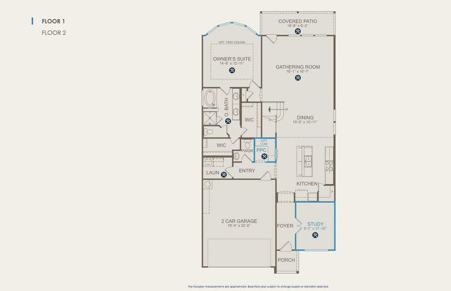 Hamilton Floor Plan, Quick Move-In Home, Floor 1