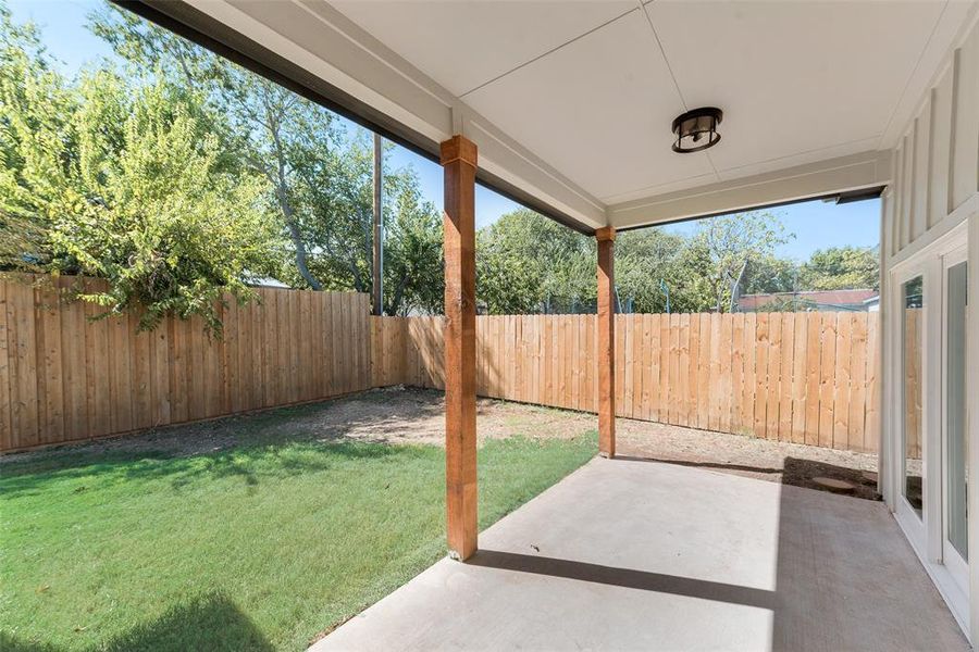 View of yard featuring a patio